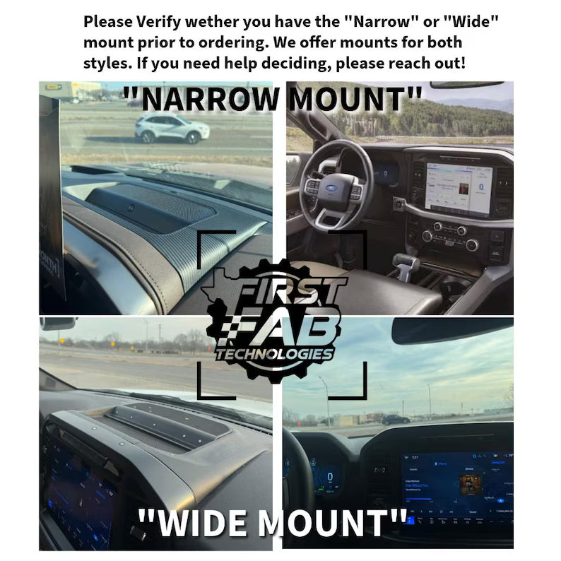Starlink Mini Dashboard Mount 2021-2026 Ford F-150 Raptor Wide Dash Cubby | Custom Fit | Made in USA