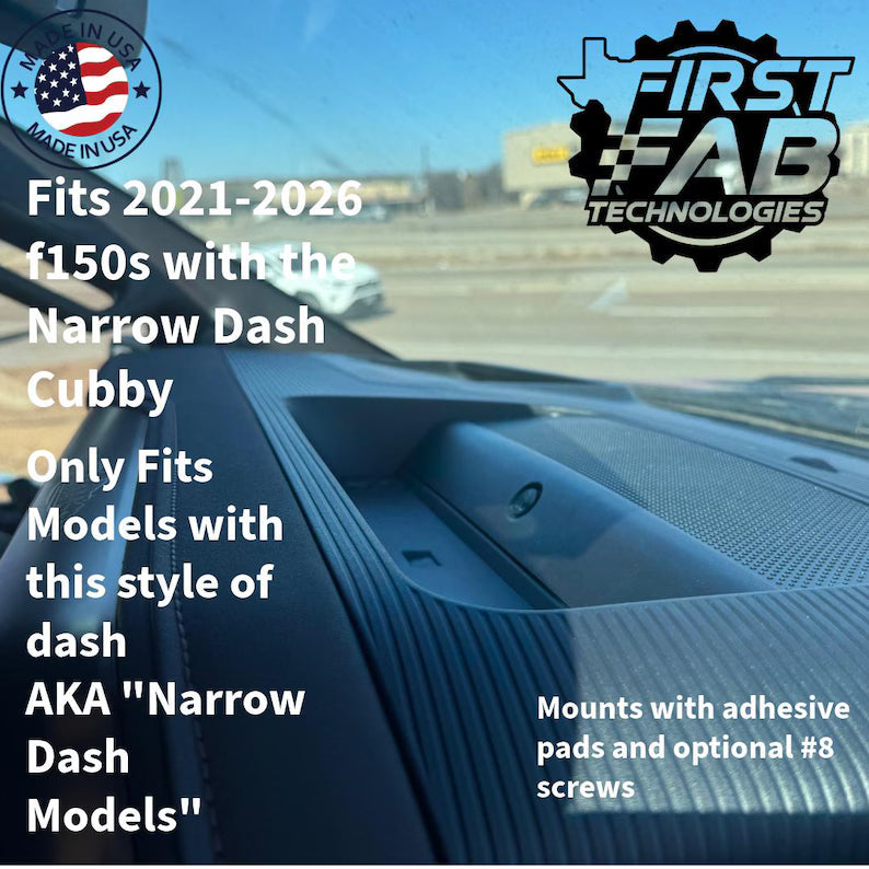 Starlink Mini Dashboard Mount 2021-2026 Ford F-150 Raptor Narrow Dash Cubby | Custom Fit | Made in USA