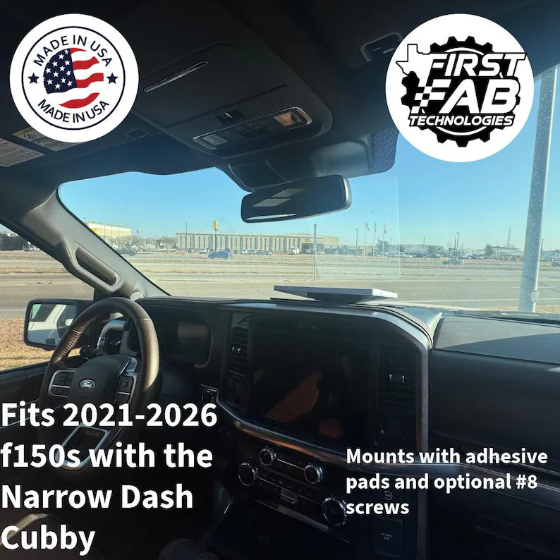 Starlink Mini Dashboard Mount 2021-2026 Ford F-150 Raptor Narrow Dash Cubby | Custom Fit | Made in USA