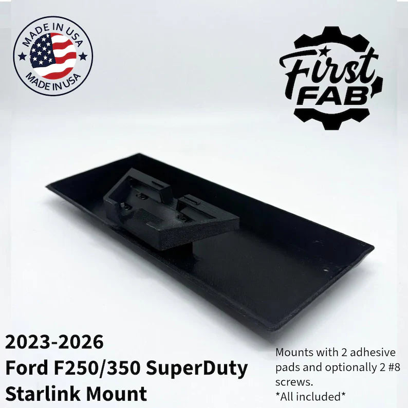 Starlink Mini Dashboard Mount 2023-2026 Ford F250 F350 Super Duty Truck | Custom Fit | Made in USA
